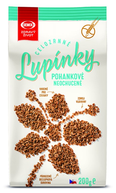 Pohankové lupínky bez lepku jemné 200g