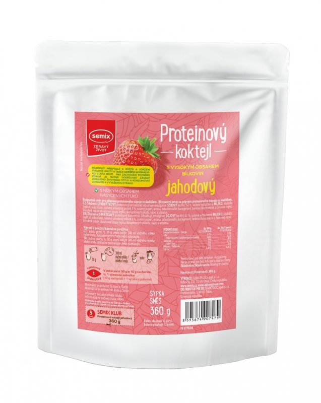 Proteinový koktejl jahodový 360 g