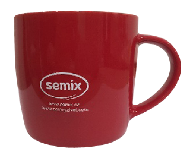 Červený hrnek Semix