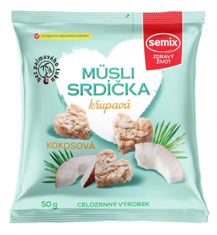 Müsli srdíčka kokosová 50 g
