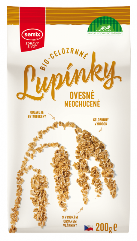 Celozrnné BIO ovesné lupínky 200 g