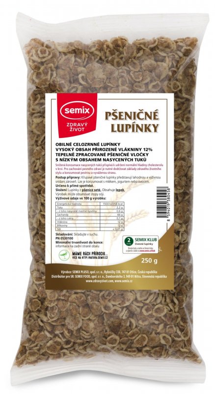 Celozrnné pšeničné lupínky 250g