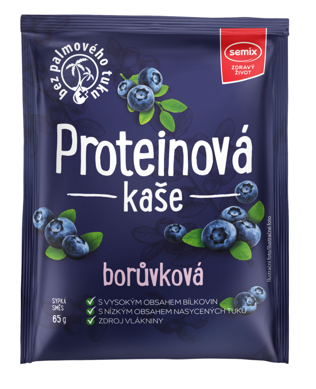 Proteinová kaše borůvková 65 g