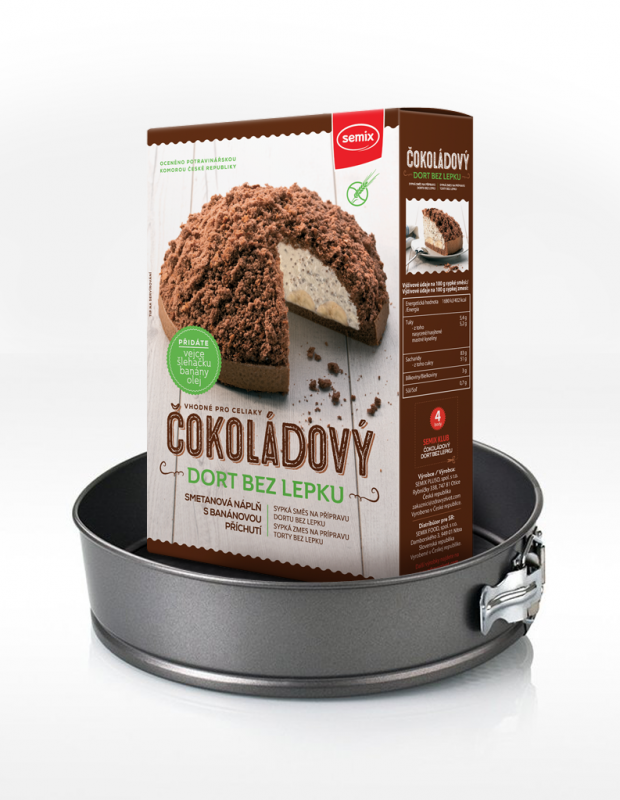 Dortová forma Tefal 27 cm a směs na čokoládový dort