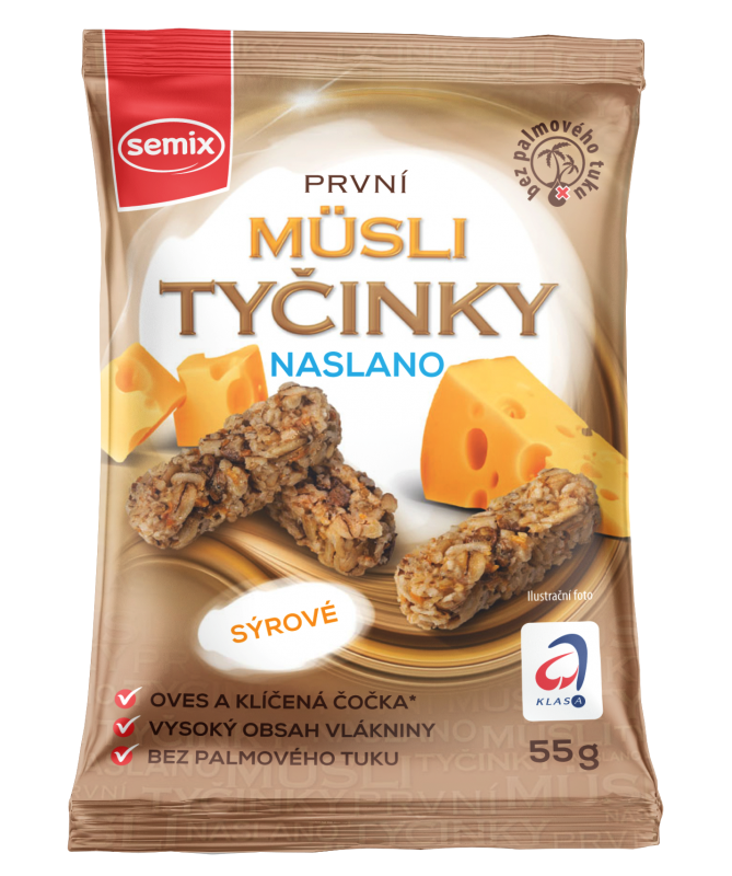 Müsli tyčinky naslano se sýrem 55g