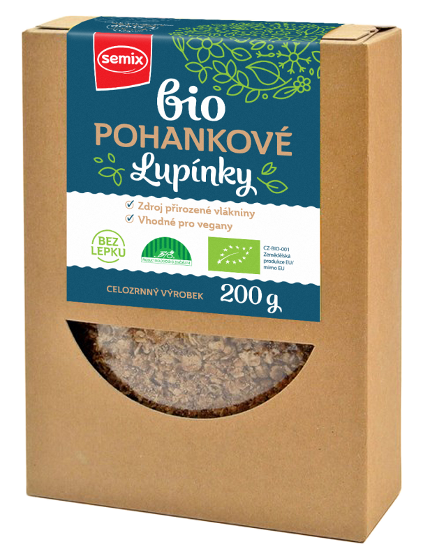 BIO pohankové lupínky bez lepku 200 g