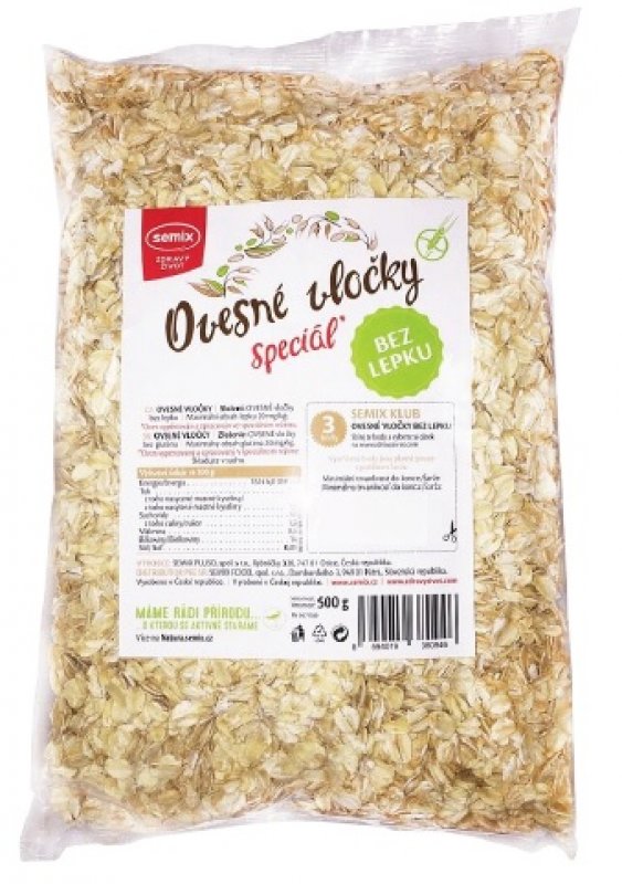 Ovesné vločky Speciál bez lepku 500 g