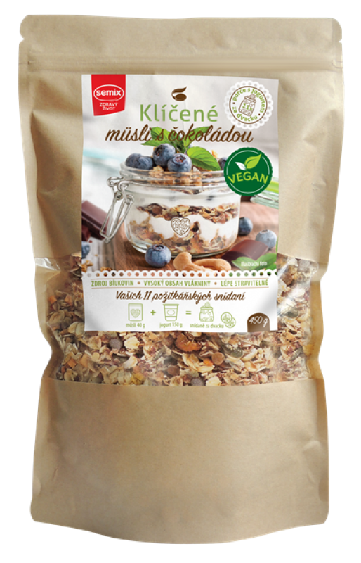 Klíčené müsli s čokoládou bez lepku 450 g