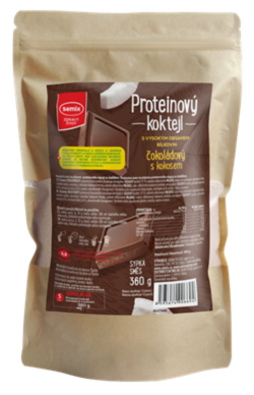 Proteinový koktejl čokoládový s kokosem 360 g