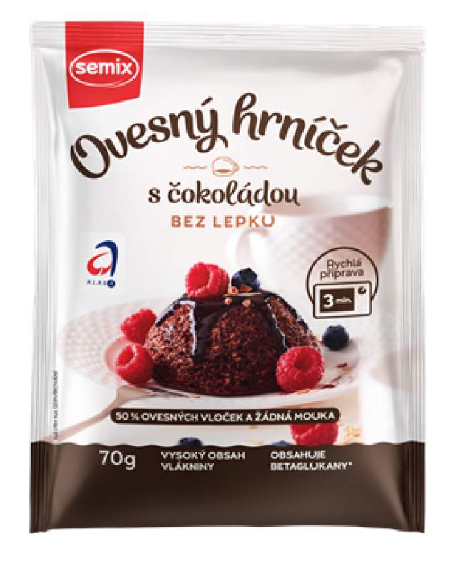 Ovesný hrníček s čokoládou bez lepku 70 g