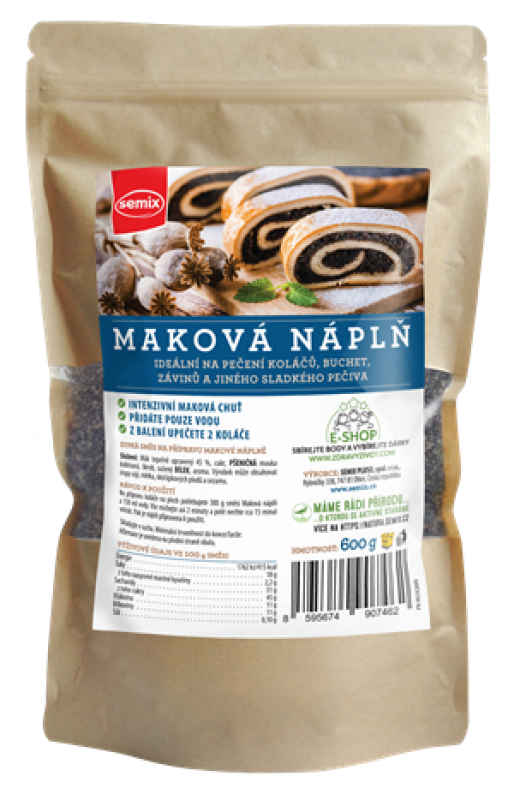 Maková náplň 600g od Semixu