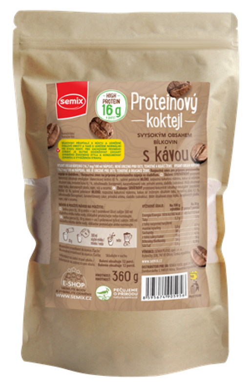 Proteinový koktejl kávový 360 g