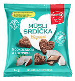 Müsli srdíčka s čokoládou a kokosem 50 g