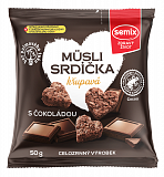 Müsli srdíčka s čokoládou 50 g